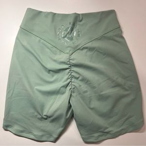 KKFIT x GYMSHARK shorts | small green juice color